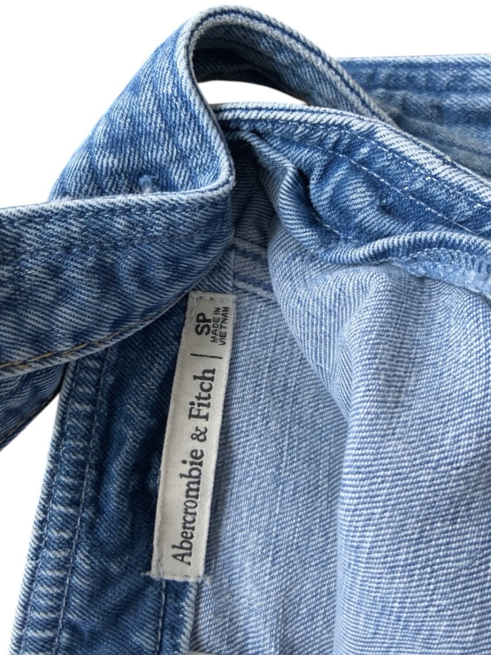 Abercrombie & Fitch Blue Denim Mini Dress SM - Picture 4 of 4